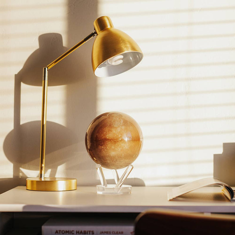 Mercury Mova Globe 4.5 inch on a desk