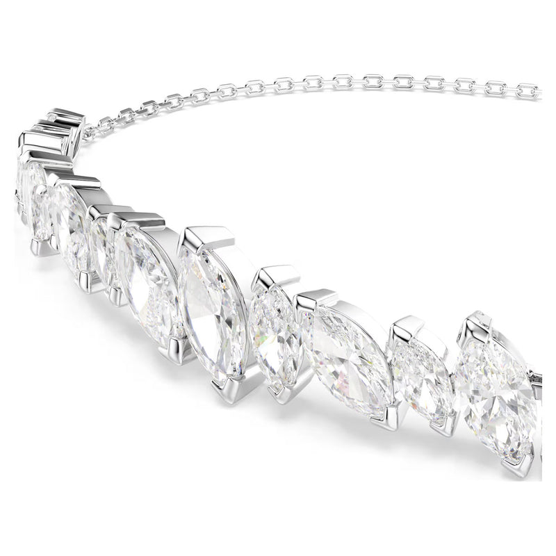 Swarovski Mesmera bracelet, Marquise cut, White, Rhodium plated