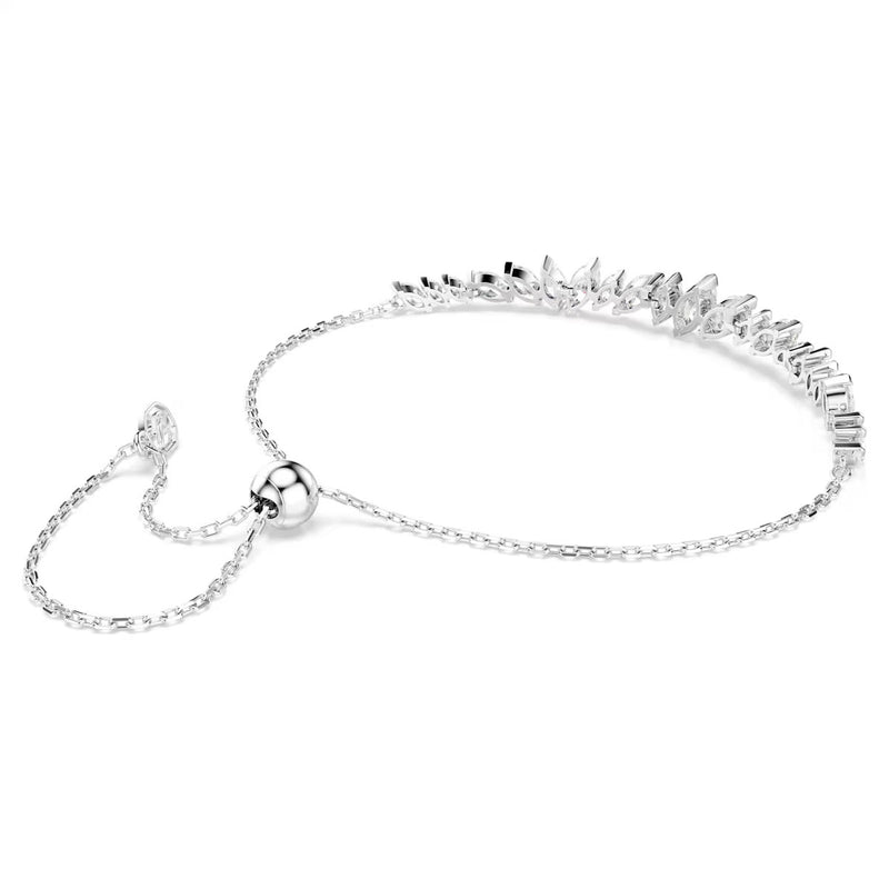 Swarovski Mesmera bracelet, Marquise cut, White, Rhodium plated
