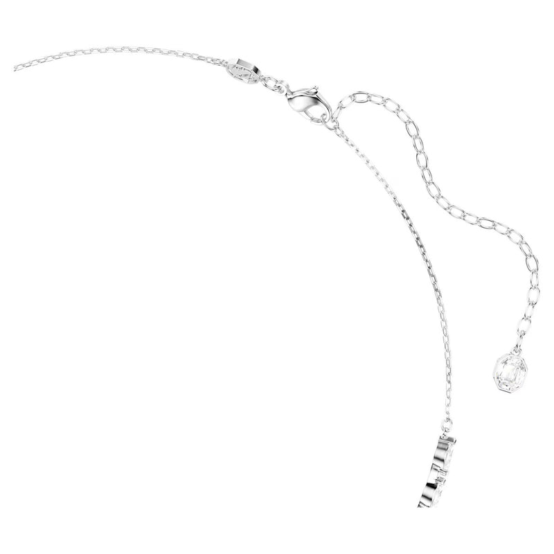 Swarovski Mesmera necklace, Marquise cut, White, Rhodium plated