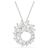 Swarovski Mesmera pendant, Marquise cut, White, Rhodium plated