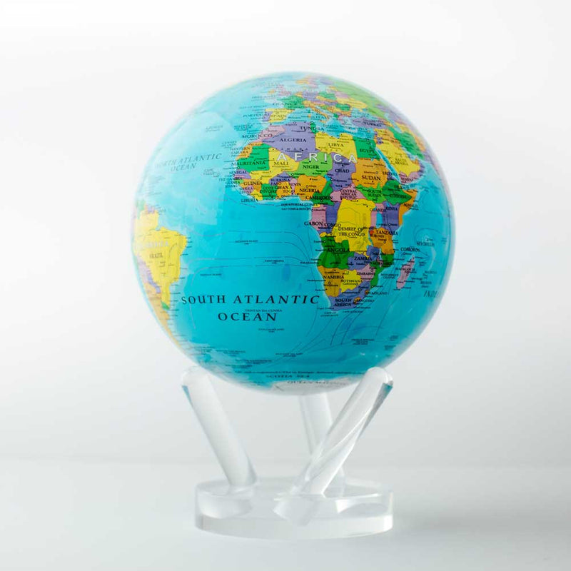 MOVA Blue with Political Map 6" Rotating Globe MG-6-BOE