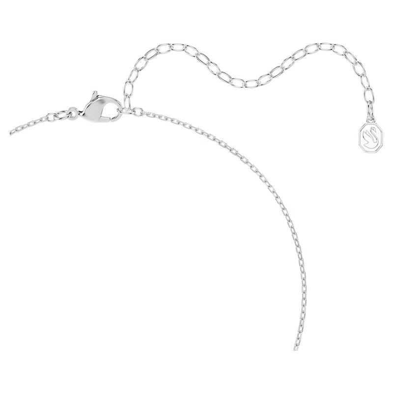 Swarovski Millenia pendant, Cushion cut, Blue, Rhodium plated