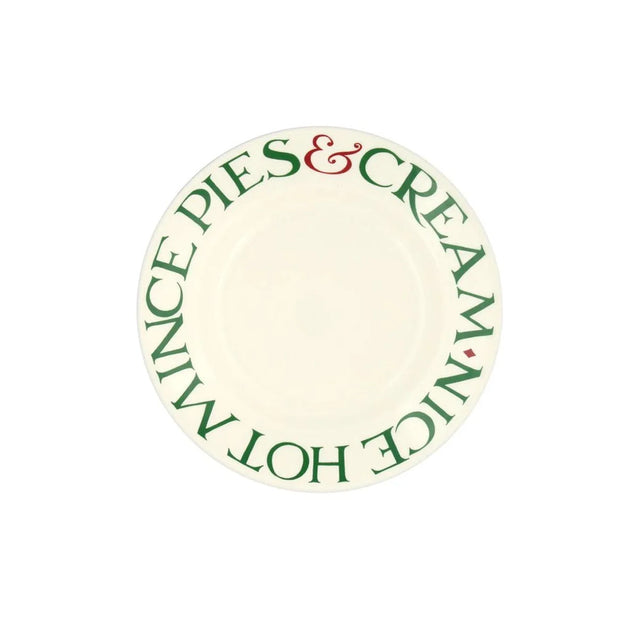 Emma Bridgewater Christmas Toast & Marmalade Mince Pies Medium Dinner Plate, 8.5 Inch