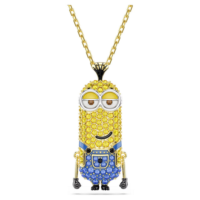 Swarovski Minions Kevin pendant Pavé, Multicolored, Gold-tone plated