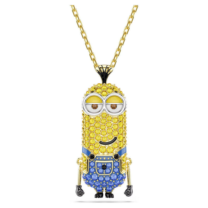 Swarovski Minions Kevin pendant Pavé, Multicolored, Gold-tone plated