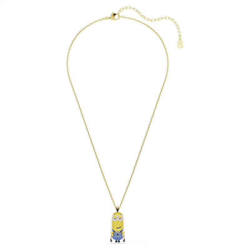 Swarovski Minions Kevin pendant Pavé, Multicolored, Gold-tone plated