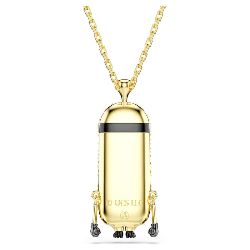 Swarovski Minions Kevin pendant Pavé, Multicolored, Gold-tone plated