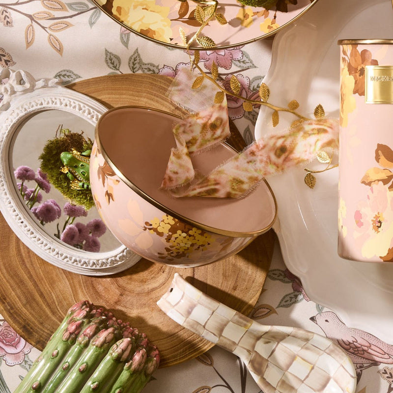 Mackenzie-Childs Wild Rose Mauve Small Everyday Bowl