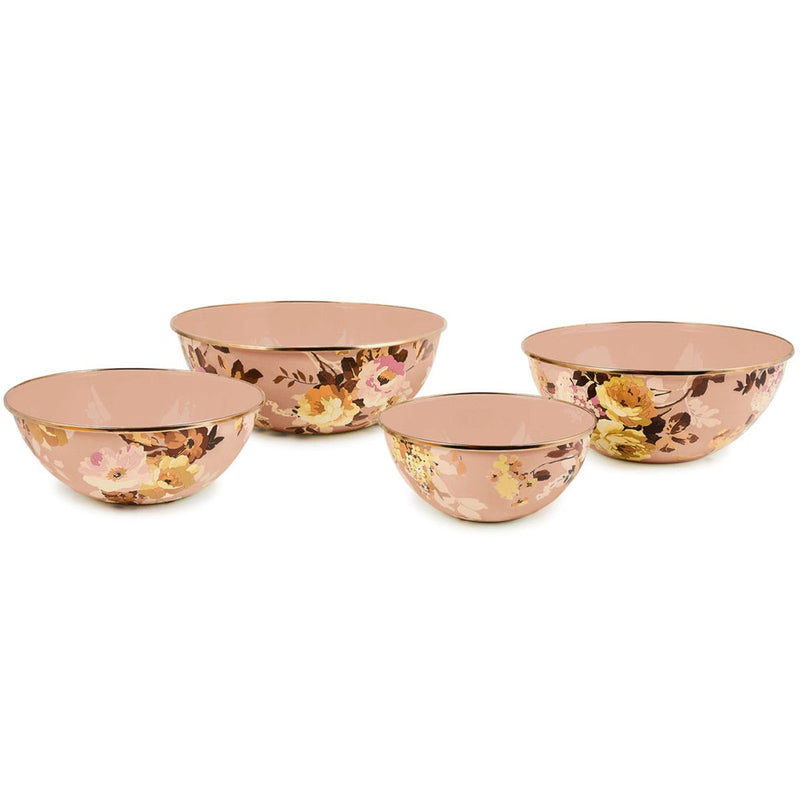 Mackenzie-Childs Wild Rose Mauve Small Everyday Bowl