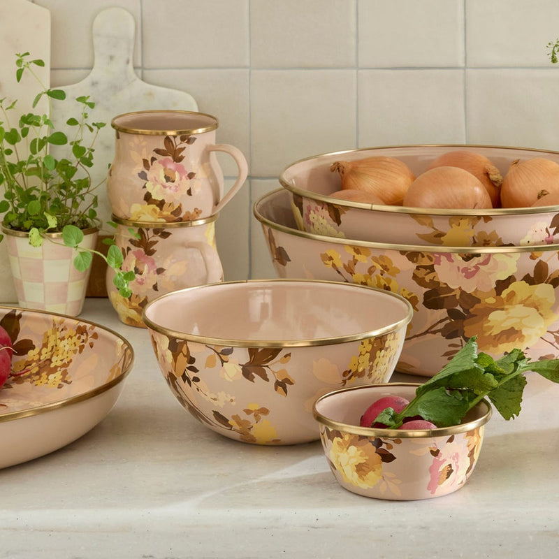 Mackenzie-Childs Wild Rose Mauve Small Everyday Bowl