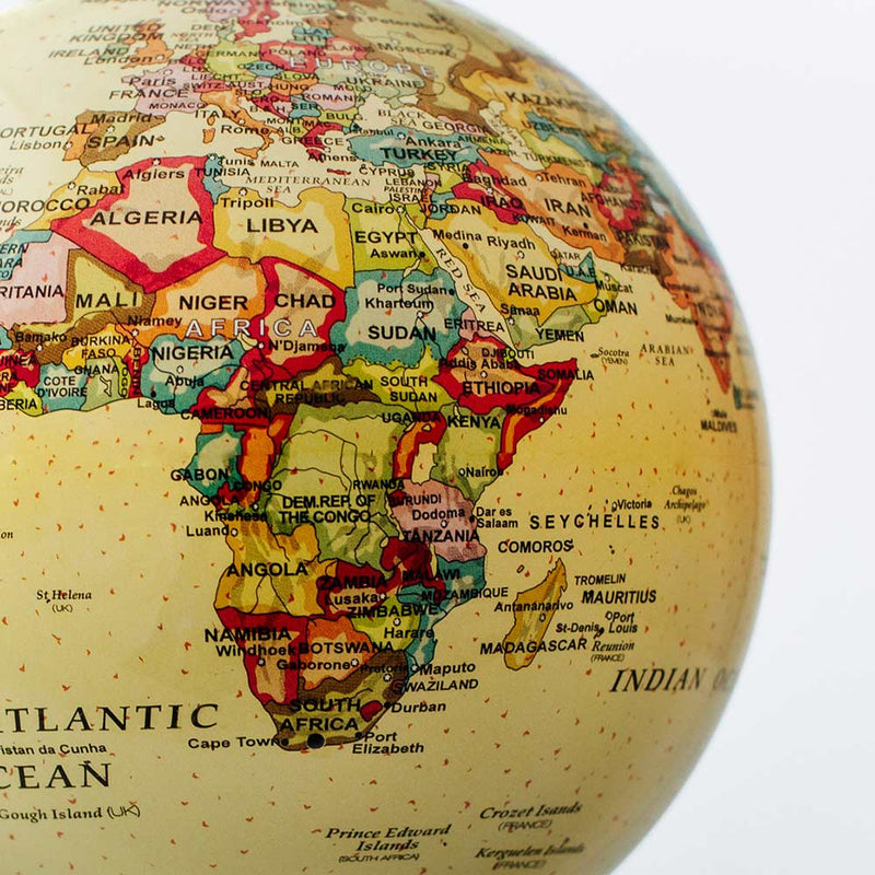 Antique Beige Mova Globe 4.5 inch - Close up