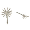 Alex Monroe Assymetric Dandelion Fluff Earrings, Silver