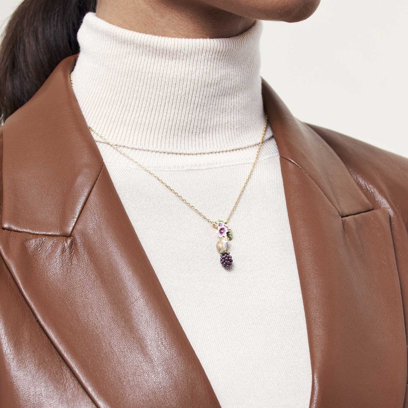 Bill Skinner Blackberry and Mouse Necklace