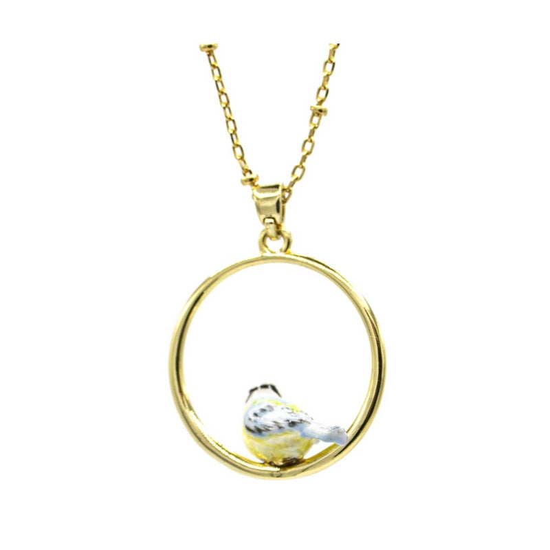 Bill Skinner Blue Tit Hoop Pendant
