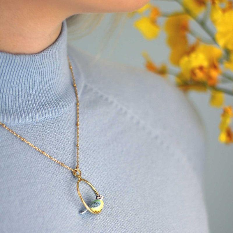 Bill Skinner Blue Tit Hoop Pendant
 #2