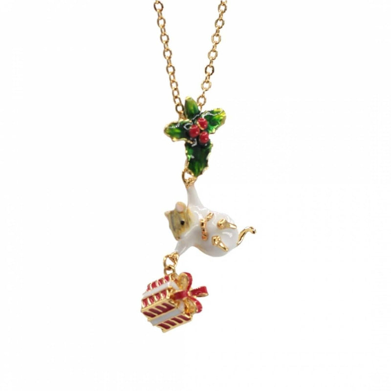 Bill Skinner Mouse and Present Pendant
