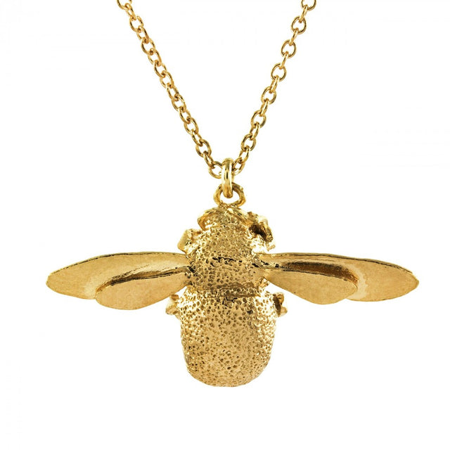 Alex Monroe Bumblebee Necklace, Gold Plated
