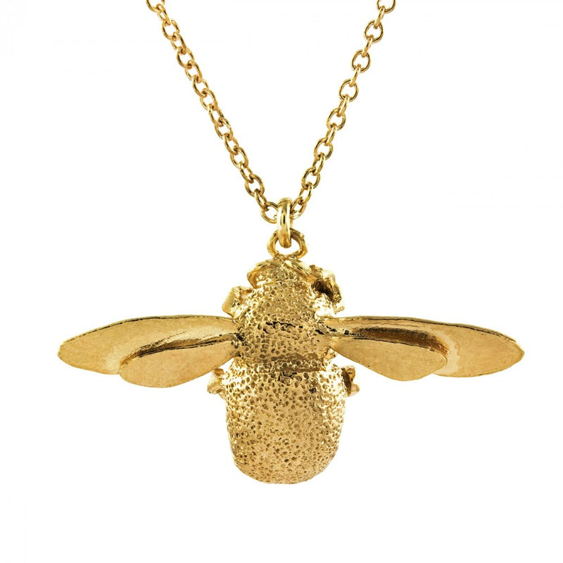 Alex Monroe Bumblebee Necklace, Gold Plated