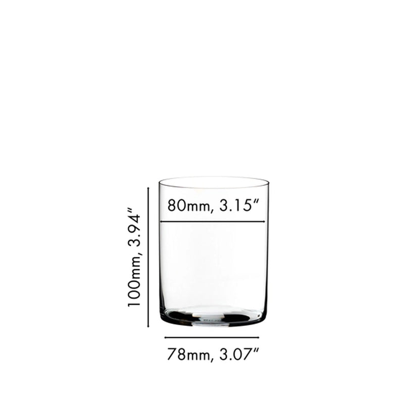 Riedel O Wine Tumbler H2O Whisky Glasses, Set of 8