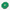 Swarovski hanging ornament, green octagonal plaque with gold emblem