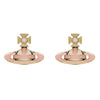 Vivienne Westwood Simonetta Pink & Gold Stud Earrings, Gold Plated