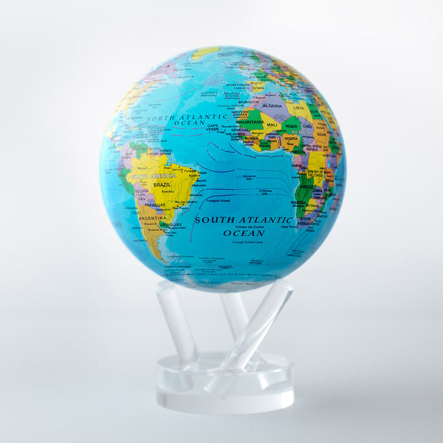 Political Map Blue Mova Globe 4.5 inch