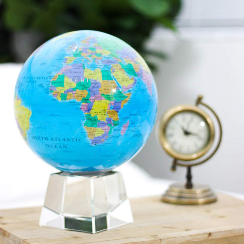 Mova Globe Political Map Blue 8.5 inch