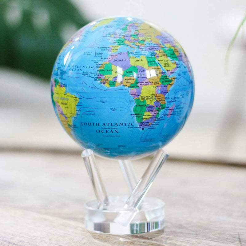 Mova Globe 8.5 inch Political Map Blue