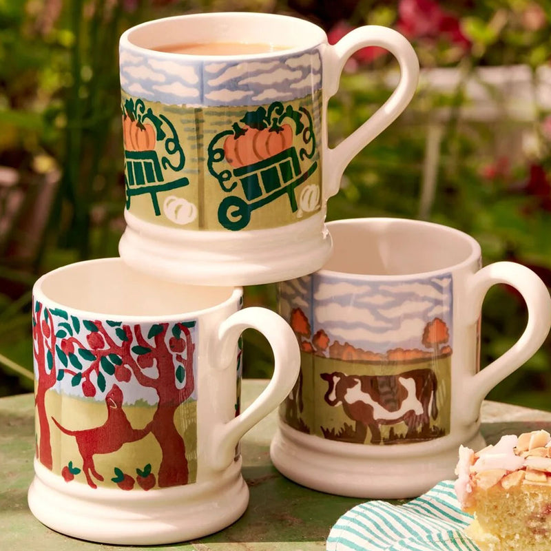 Emma Bridgewater Country Icons Pumpkin Picking 1/2 Pint Mug