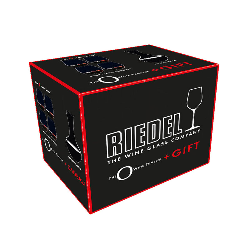 Riedel O Wine Tumblers Set of Four Cabernet Merlot Glasses and Syrah Decanter