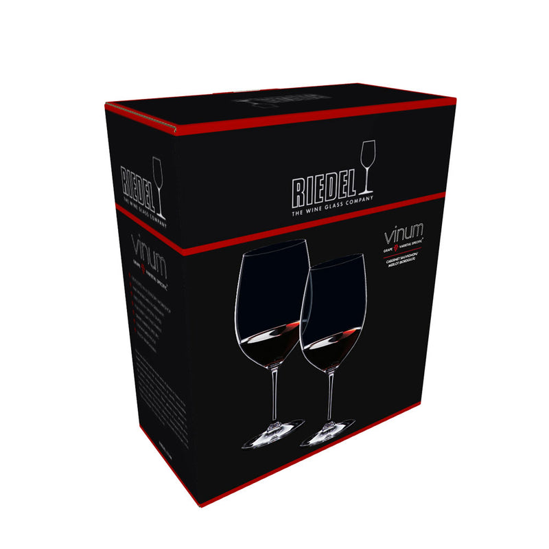 Riedel Vinum Pair of Cabernet Sauvignon Bordeaux Glasses Box
