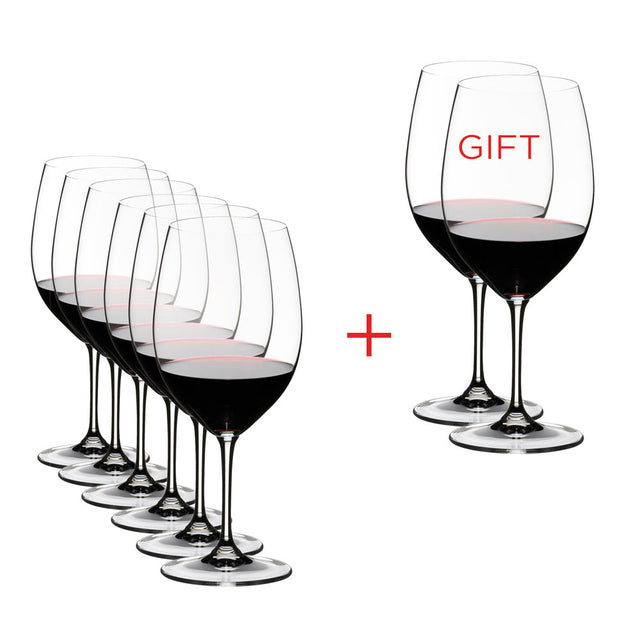 Riedel Vinum Set of Eight Cabernet Sauvignon Bordeaux Glasses