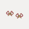 Vivienne Westwood Rigoberta Gold & Pink Earrings, Gold Plated