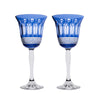 Royal Scot Crystal Belgravia 2 Sky Blue Large Crystal Wine Glasses, 210mm