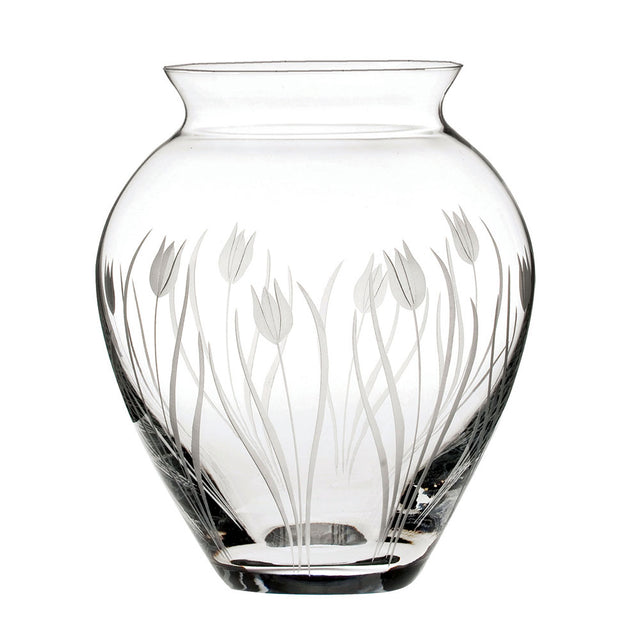 Royal Scot Crystal Wild Tulip Large Posy Vase, 180mm