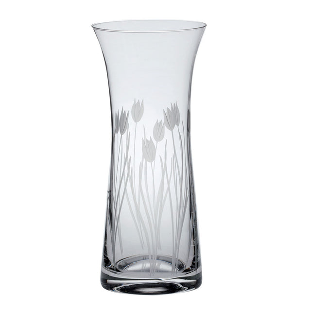 Royal Scot Crystal Wild Tulip Lily Vase, 230mm
