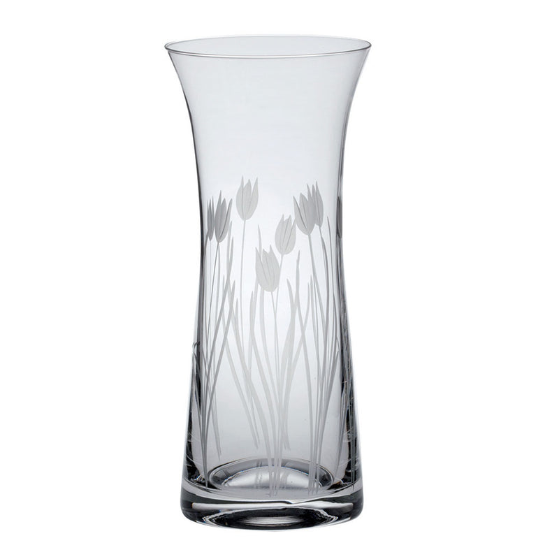 Royal Scot Crystal Wild Tulip Lily Vase, 230mm