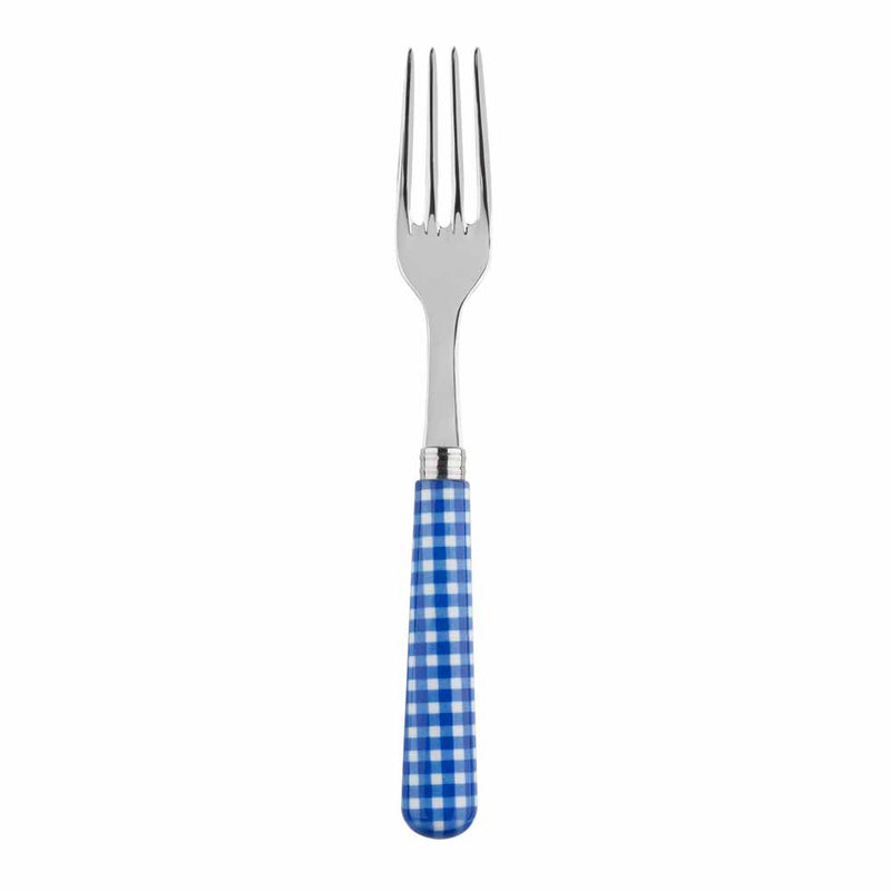 Sabre Gingham Lapis Blue 22cm Dinner Fork