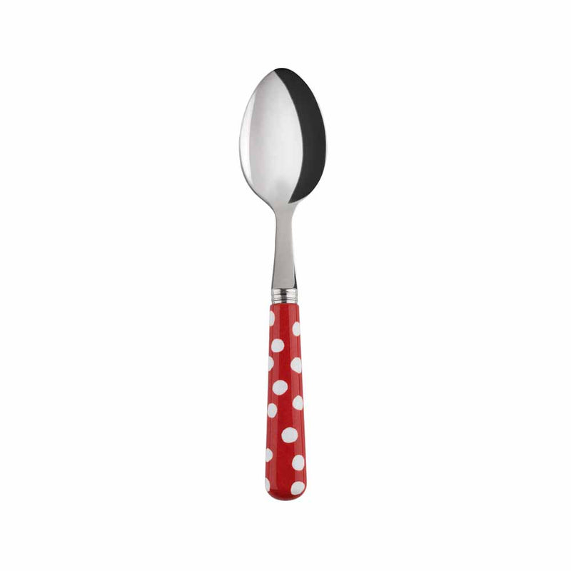 Sabre White Dots Red 16cm Tea Spoon