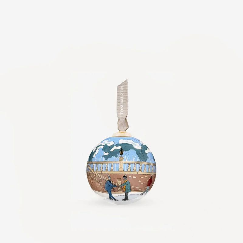 Skating by Starlight, Christmas Decoration, by Tom Martin
