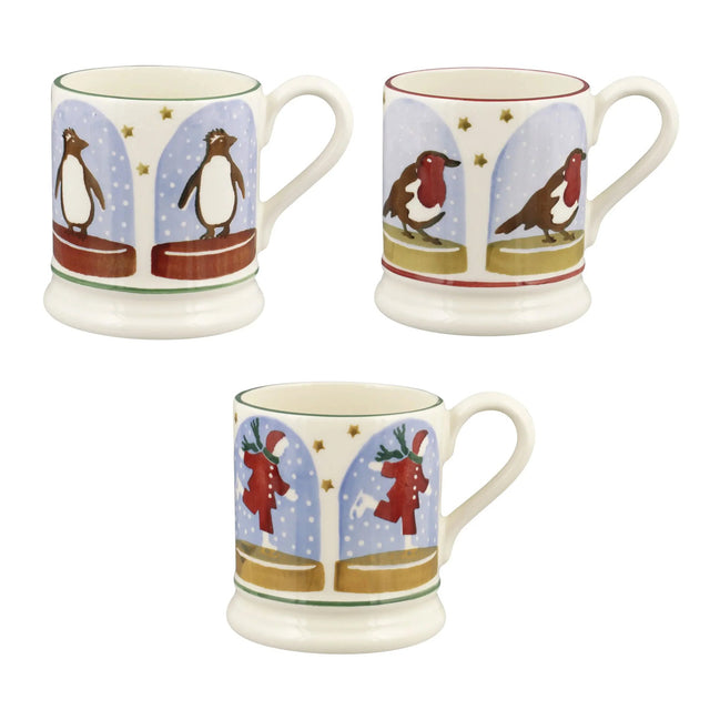 Emma Bridgewater Snow Globe Mugs, Set of 3