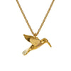 Alex Monroe Hummingbird Necklace, Gold Plated