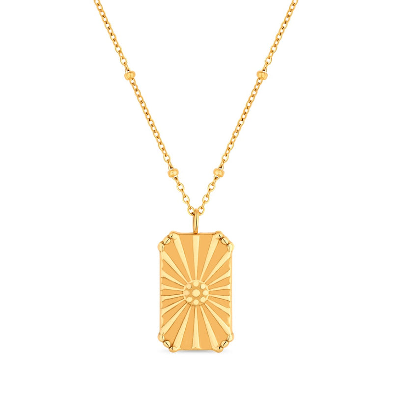 Amori Sun Necklace, Gold
