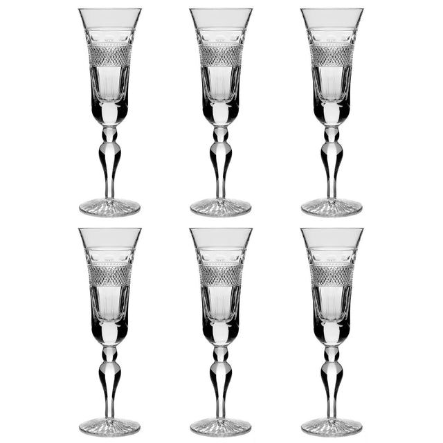 Cumbria Crystal Grasmere Tall Champagne Glass (Set of 6)
