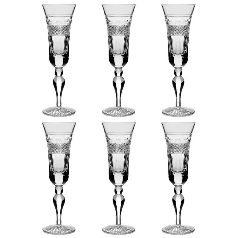 Cumbria Crystal Grasmere Tall Champagne Glass (Set of 6)