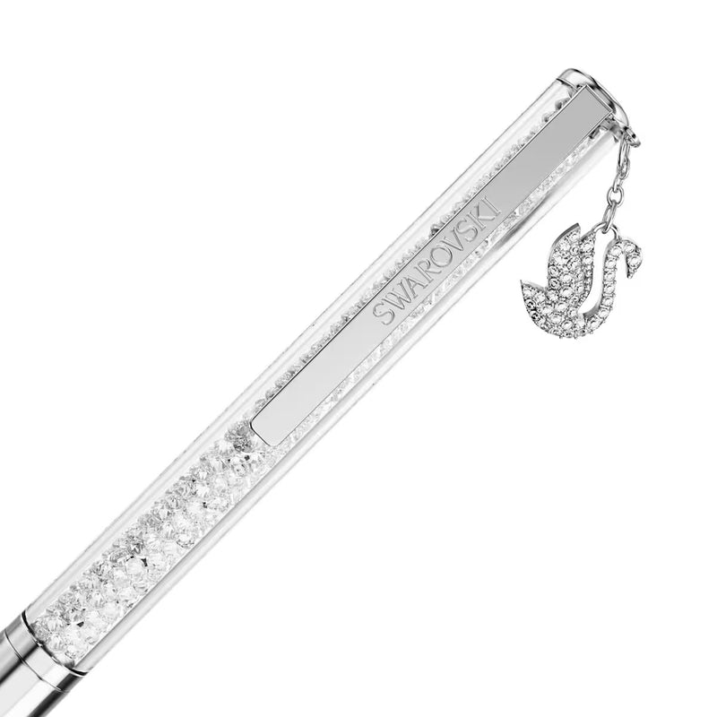 Swarovski Crystalline ballpoint pen, Swan, Chrome plated