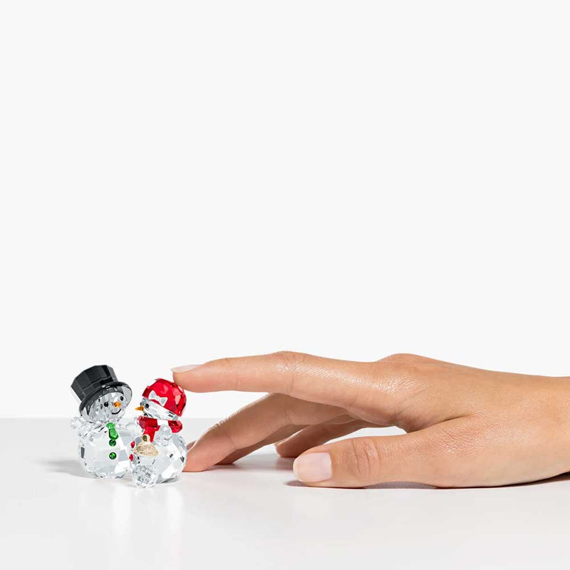 Swarovski Crystal Snowman Family Ornaments