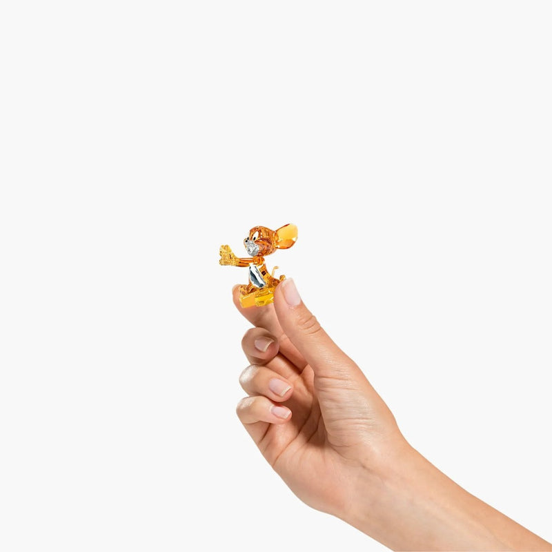 Swarovski Crystal Tom and Jerry - Jerry figurine held in a hand