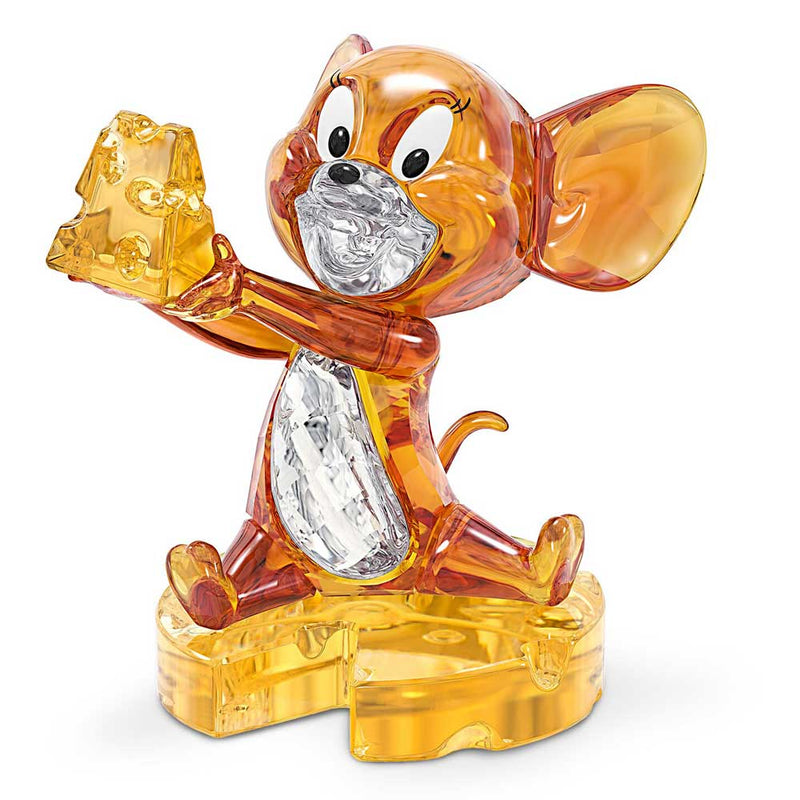 Swarovski Crystal Tom and Jerry - Jerry holding a piece of cheese